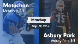 Matchup: Metuchen  vs. Asbury Park  2016
