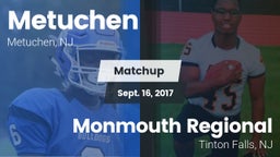 Matchup: Metuchen  vs. Monmouth Regional  2017