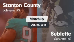 Matchup: Stanton County High vs. Sublette  2016