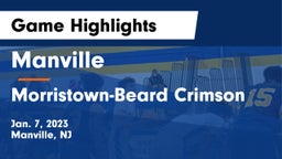 Manville  vs Morristown-Beard Crimson Game Highlights - Jan. 7, 2023