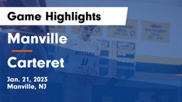 Manville  vs Carteret  Game Highlights - Jan. 21, 2023