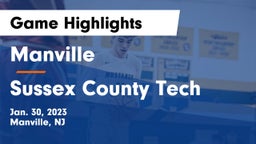 Manville  vs Sussex County Tech  Game Highlights - Jan. 30, 2023