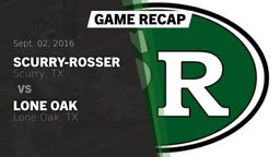 Recap: Scurry-Rosser  vs. Lone Oak  2016