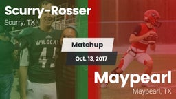 Matchup: Scurry-Rosser High vs. Maypearl  2016