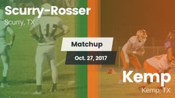 Matchup: Scurry-Rosser High vs. Kemp  2016