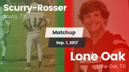 Matchup: Scurry-Rosser High vs. Lone Oak  2016