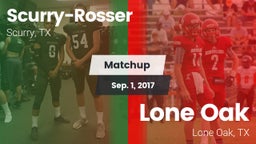 Matchup: Scurry-Rosser High vs. Lone Oak  2017