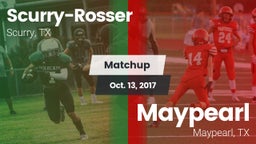 Matchup: Scurry-Rosser High vs. Maypearl  2017