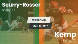 Matchup: Scurry-Rosser High vs. Kemp  2017