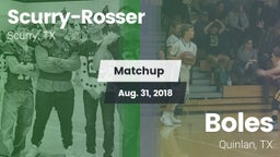 Matchup: Scurry-Rosser High vs. Boles  2018
