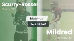 Matchup: Scurry-Rosser High vs. Mildred  2018