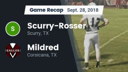 Recap: Scurry-Rosser  vs. Mildred  2018