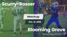 Matchup: Scurry-Rosser High vs. Blooming Grove  2018