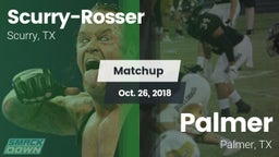 Matchup: Scurry-Rosser High vs. Palmer  2018