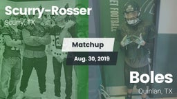 Matchup: Scurry-Rosser High vs. Boles  2019