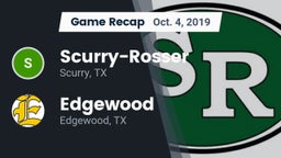 Recap: Scurry-Rosser  vs. Edgewood  2019