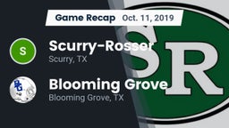 Recap: Scurry-Rosser  vs. Blooming Grove  2019