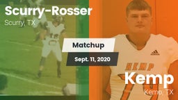 Matchup: Scurry-Rosser High vs. Kemp  2020