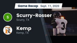 Recap: Scurry-Rosser  vs. Kemp  2020