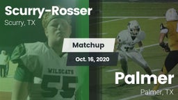 Matchup: Scurry-Rosser High vs. Palmer  2020