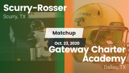 Matchup: Scurry-Rosser High vs. Gateway Charter Academy  2020