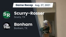 Recap: Scurry-Rosser  vs. Bonham  2021