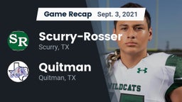 Recap: Scurry-Rosser  vs. Quitman  2021