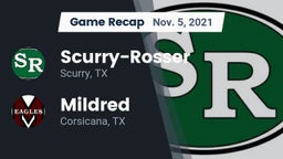 Recap: Scurry-Rosser  vs. Mildred  2021
