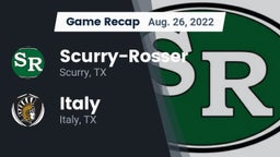 Recap: Scurry-Rosser  vs. Italy  2022