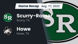 Recap: Scurry-Rosser  vs. Howe  2023