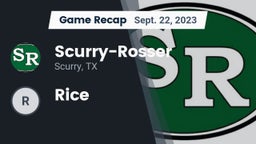 Recap: Scurry-Rosser  vs. Rice  2023