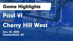 Paul VI  vs Cherry Hill West  Game Highlights - Jan. 24, 2020