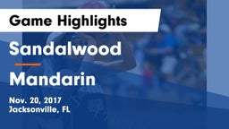 Sandalwood  vs Mandarin  Game Highlights - Nov. 20, 2017