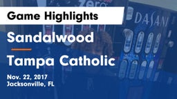 Sandalwood  vs Tampa Catholic  Game Highlights - Nov. 22, 2017