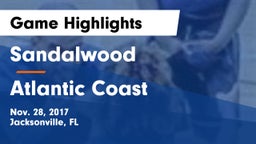 Sandalwood  vs Atlantic Coast  Game Highlights - Nov. 28, 2017