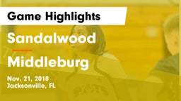 Sandalwood  vs Middleburg  Game Highlights - Nov. 21, 2018