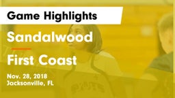 Sandalwood  vs First Coast  Game Highlights - Nov. 28, 2018