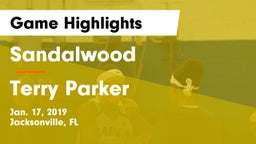 Sandalwood  vs Terry Parker Game Highlights - Jan. 17, 2019