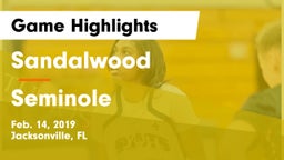 Sandalwood  vs Seminole  Game Highlights - Feb. 14, 2019