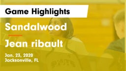 Sandalwood  vs Jean ribault  Game Highlights - Jan. 23, 2020