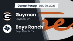 Recap: Guymon  vs. Boys Ranch  2023