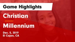 Christian  vs Millennium   Game Highlights - Dec. 5, 2019