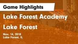 Lake Forest Academy  vs Lake Forest  Game Highlights - Nov. 14, 2018