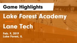 Lake Forest Academy  vs Lane Tech Game Highlights - Feb. 9, 2019