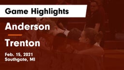Anderson  vs Trenton  Game Highlights - Feb. 15, 2021