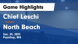 Chief Leschi  vs North Beach Game Highlights - Jan. 25, 2022