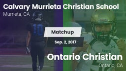 Matchup: Calvary Murrieta vs. Ontario Christian  2017