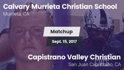 Matchup: Calvary Murrieta vs. Capistrano Valley Christian  2017