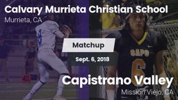 Matchup: Calvary Murrieta vs. Capistrano Valley  2018