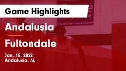 Andalusia  vs Fultondale  Game Highlights - Jan. 15, 2022